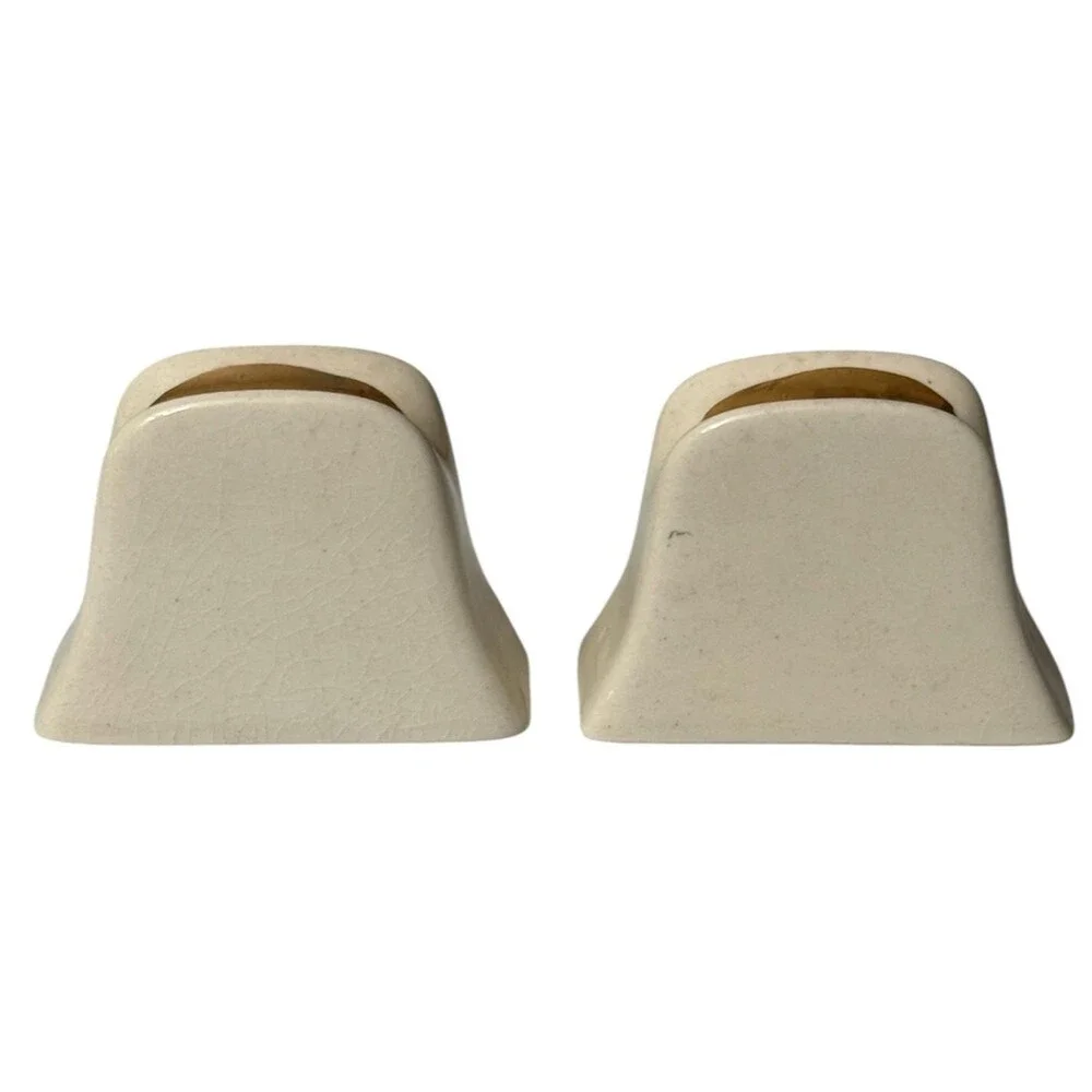Vintage President Herbert Hoover Porcelain Salt Pepper Shaker Midcentury Japan